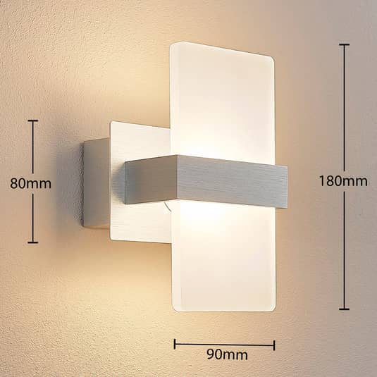 Lindby Yorick LED Wandleuchte Wandlampe Wohnzimmerlampe Lampe warmweiß 3.000K