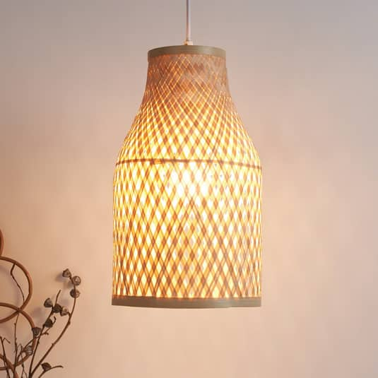 Pauleen Woody Romance Hängeleuchte Lampe Leuchte Hängelampe Deckenlampe Bambus