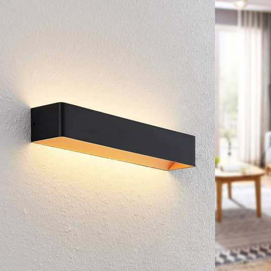 Arcchio Karam LED-Wandleuchte Wandleuchte Lampe Leuchte Wohnzimmer 53cm schwarz