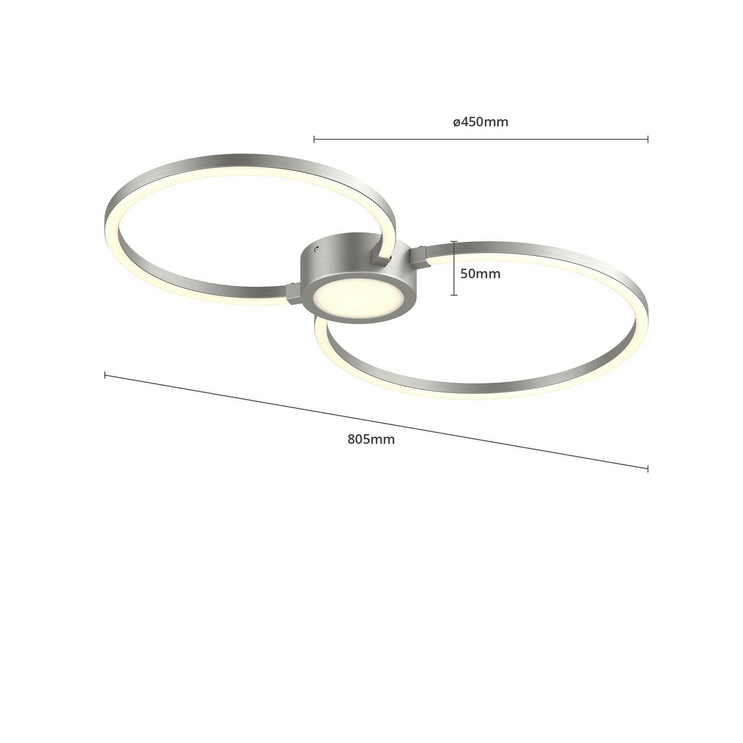 Lindby LED-Deckenleuchte Duetto Deckenlampe Wohnzimmerlampe Lampe Leuchte Kre41
