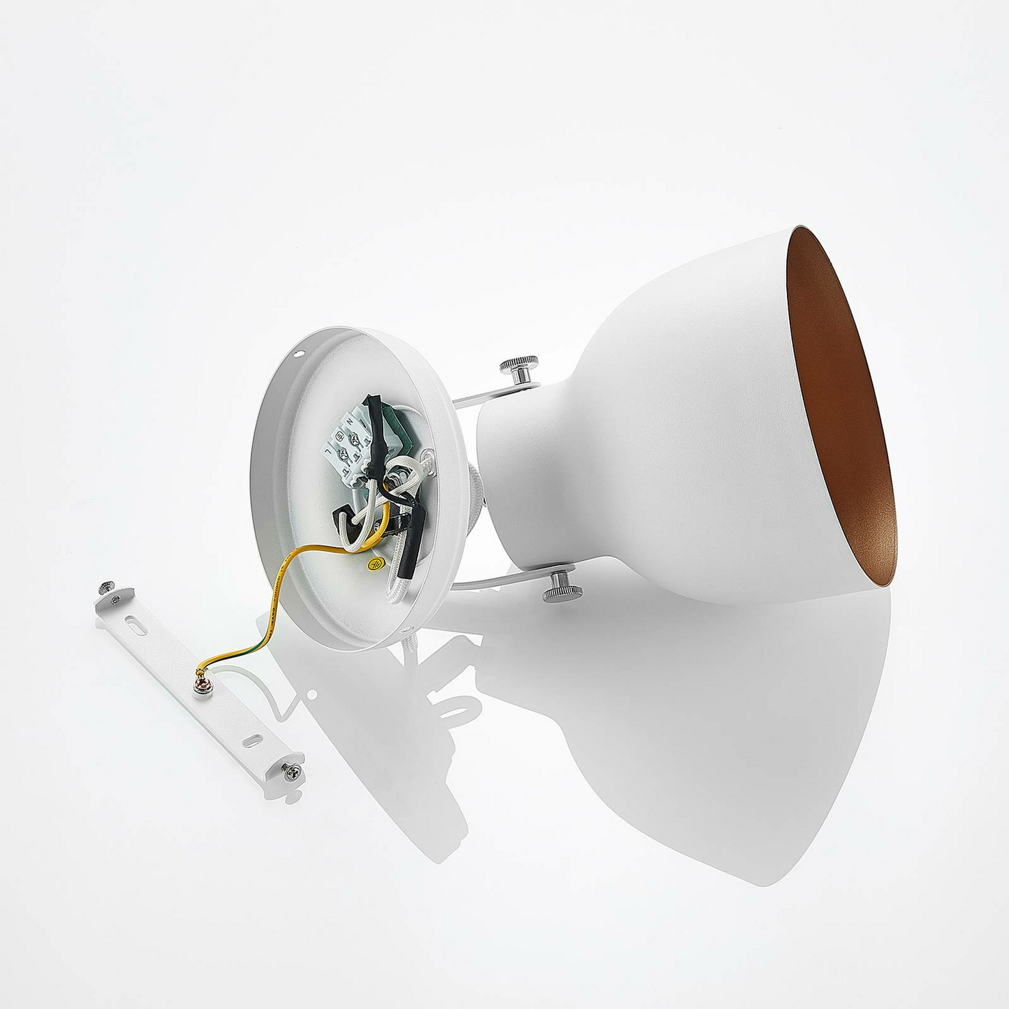 Lindby Adirta Metallwandleuchte Wandleuchte Wandleuchte Lampe Leuchte E27 Weiß