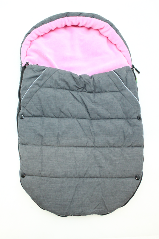 B.O. StartKlar Winterfußsack Fußsack Kinderwagenfußsack f. Kinderwagen grau r632
