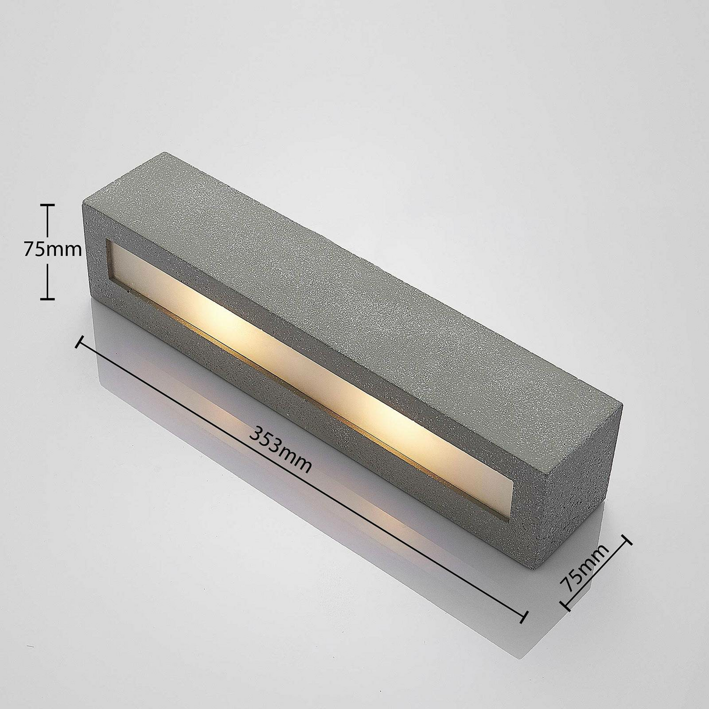 Lindby Nellie LED-Beton-Wandlampe Wandleuchte Wandlicht Leuchte Lampe 35,3 cm126