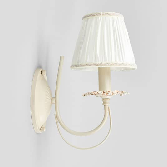 Maytoni Wandleuchte Olivia Wandleuchte Deko-Wandlicht E14 mit plissiertem Schirm
