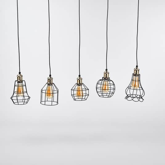 Lindby Pendelleuchte Alberta fünfflammig Deckenlampe Hängeleuchte Deckenlampe