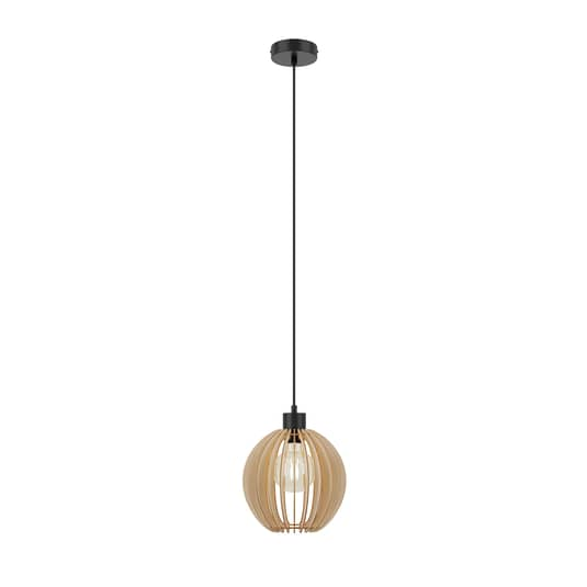 Envostar Clay Hängeleuchte Birkensperrholz Ø 23 cm Deckenlampe Pendelleuchte E27