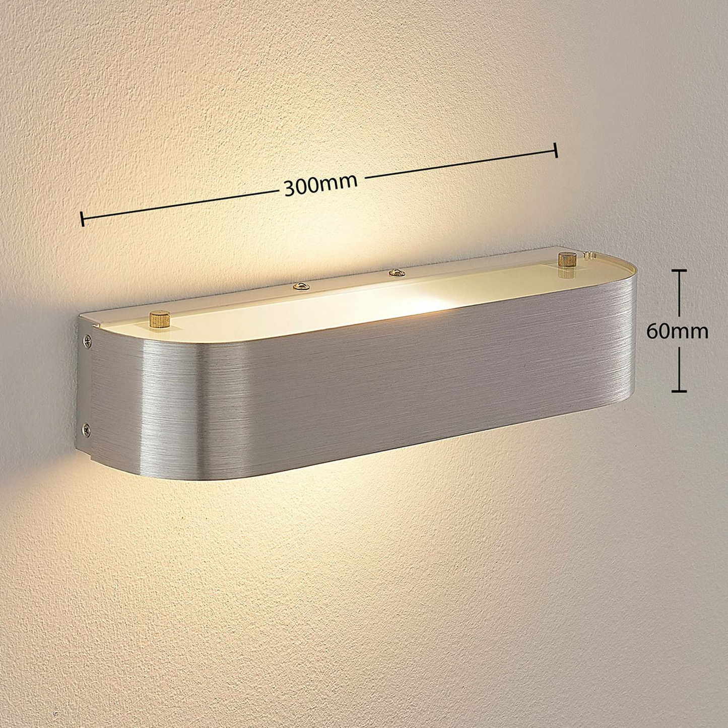 Lindby Wandleuchte Nika Wandlampe Lampe Flurlampe E14 LED Aluminium