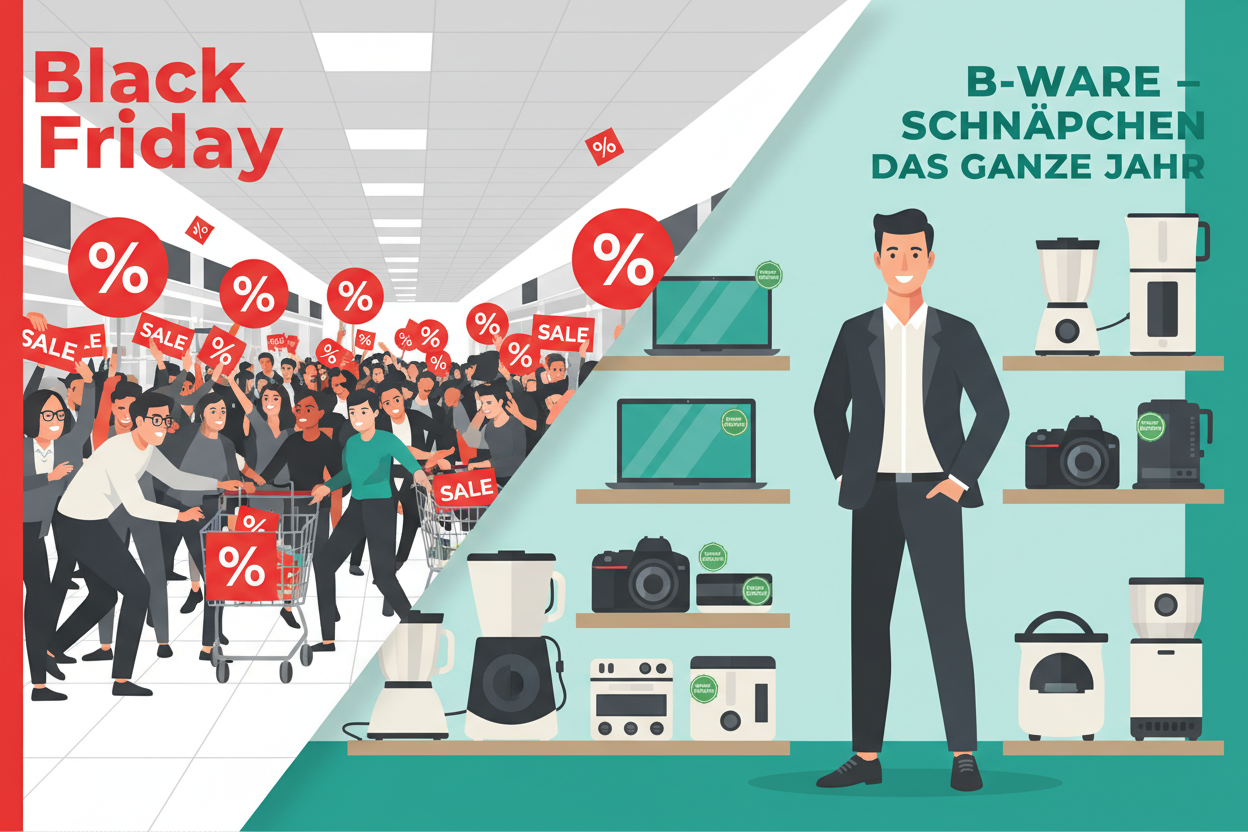 Black Friday Alternativen: Warum B-Ware das ganze Jahr Schnäppchen bietet