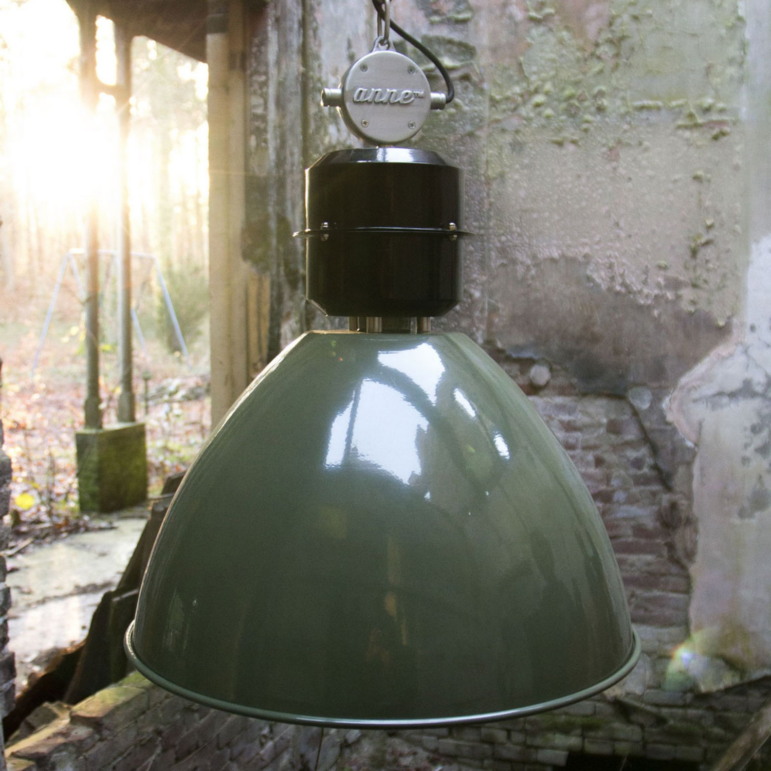 B-Ware Steinhauer Olivgrüne Pendelleuchte Frisk Hängeleuchte Lampe Im Industrie Design
