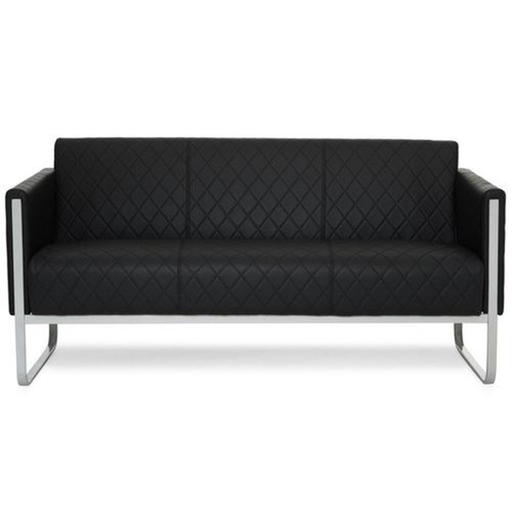 Hjh Office Loungesofa ARUBA STEP Gestell lichtgrau Kunstleder SIEHE TEXT/FOTO - 4260284084066