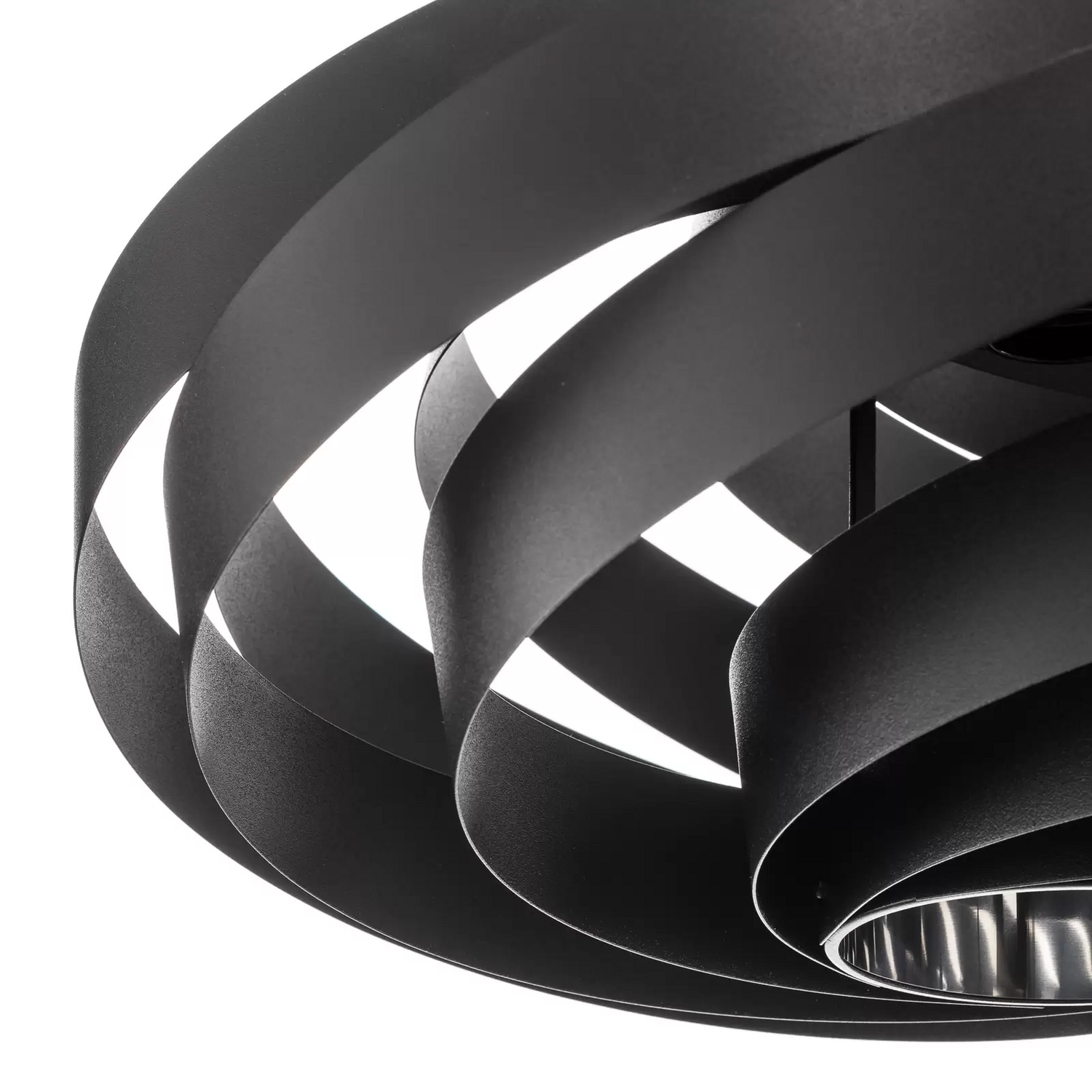 Hängeleuchte Vento Schwarz ø 50 Cm Hängelampe Pendelleuchte Pendellampe Leuc316 B-Ware - 5905563000496
