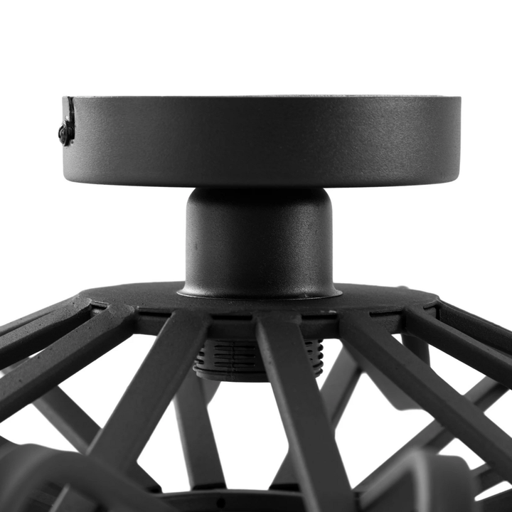 Lindby Deckenleuchte Kaelen Deckenlampe Deckenlicht schwarz Eisen Ø 45 cm E27