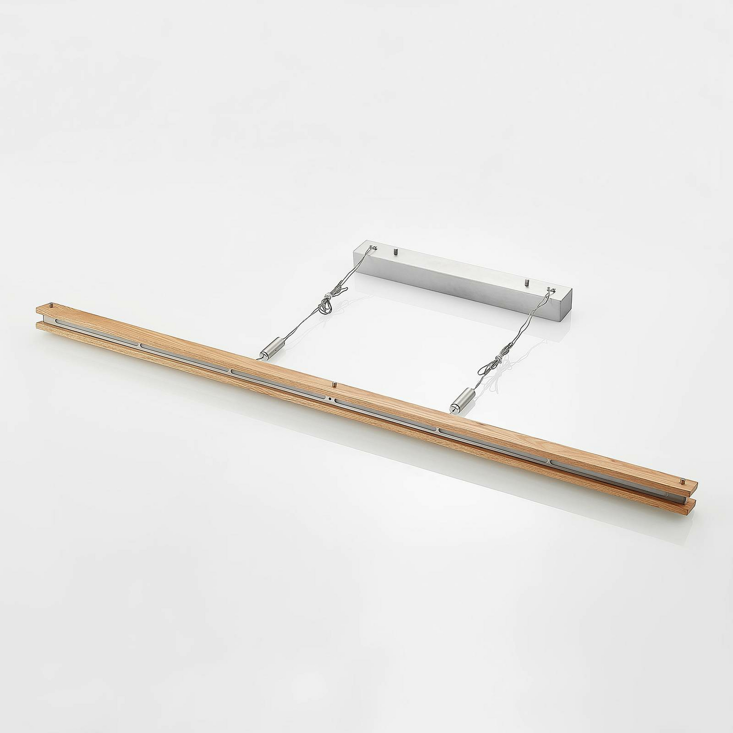 B-Ware Lindby Pendelleuchte Hängeleuchte Led Holz Nickel Matt Warmweiß Dimmbar Eiche112