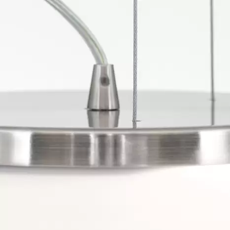 Suspension Blanc, lampe suspendue, plafonnier, lampe, lumière Opalw460, produit de seconde main