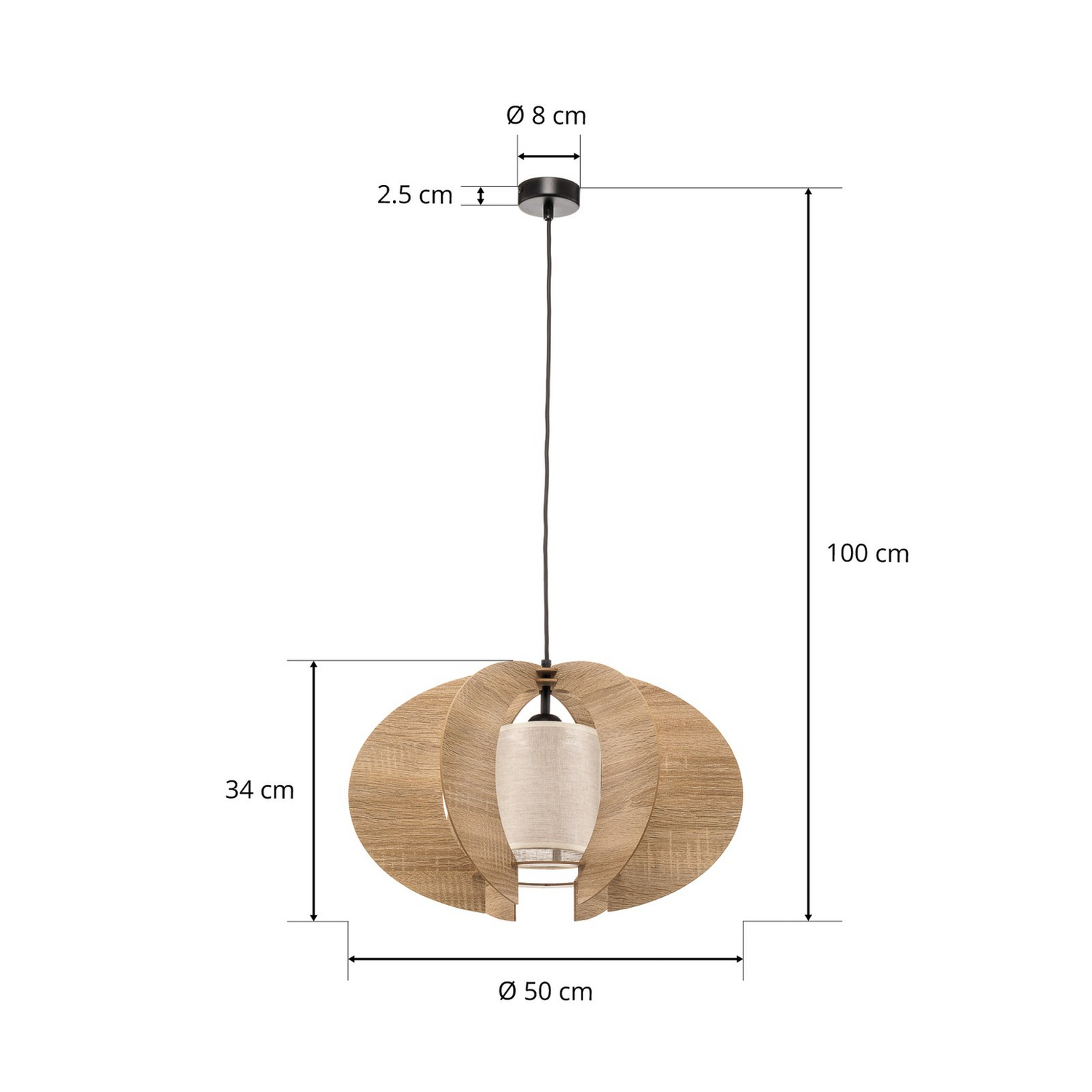Suspension moderne CM, plafonnier, suspension, lampe ø50cm810, produit d'occasion
