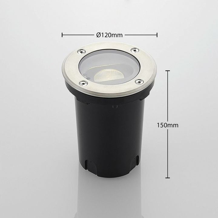 Lucande Runde LED-Bodeneinbauleuchte Einbauleuchte Einbaulampe Doris Edelst507