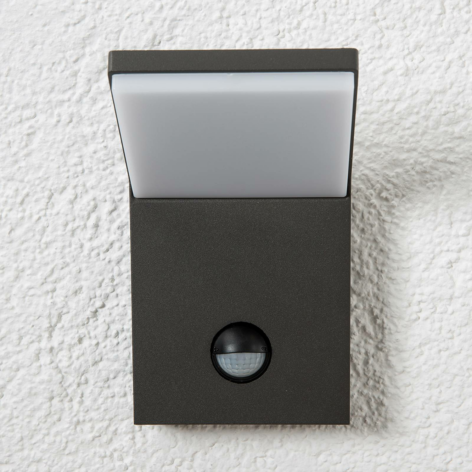 B-Ware Nevio Außenwandleuchte Außenlampe Led Sensor Aluminium Schwarz Bewegungsmel817