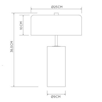 Lucide Tischleuchte Mirasol Tischlampe Tischlicht Leuchte Lampe weißer Marmor