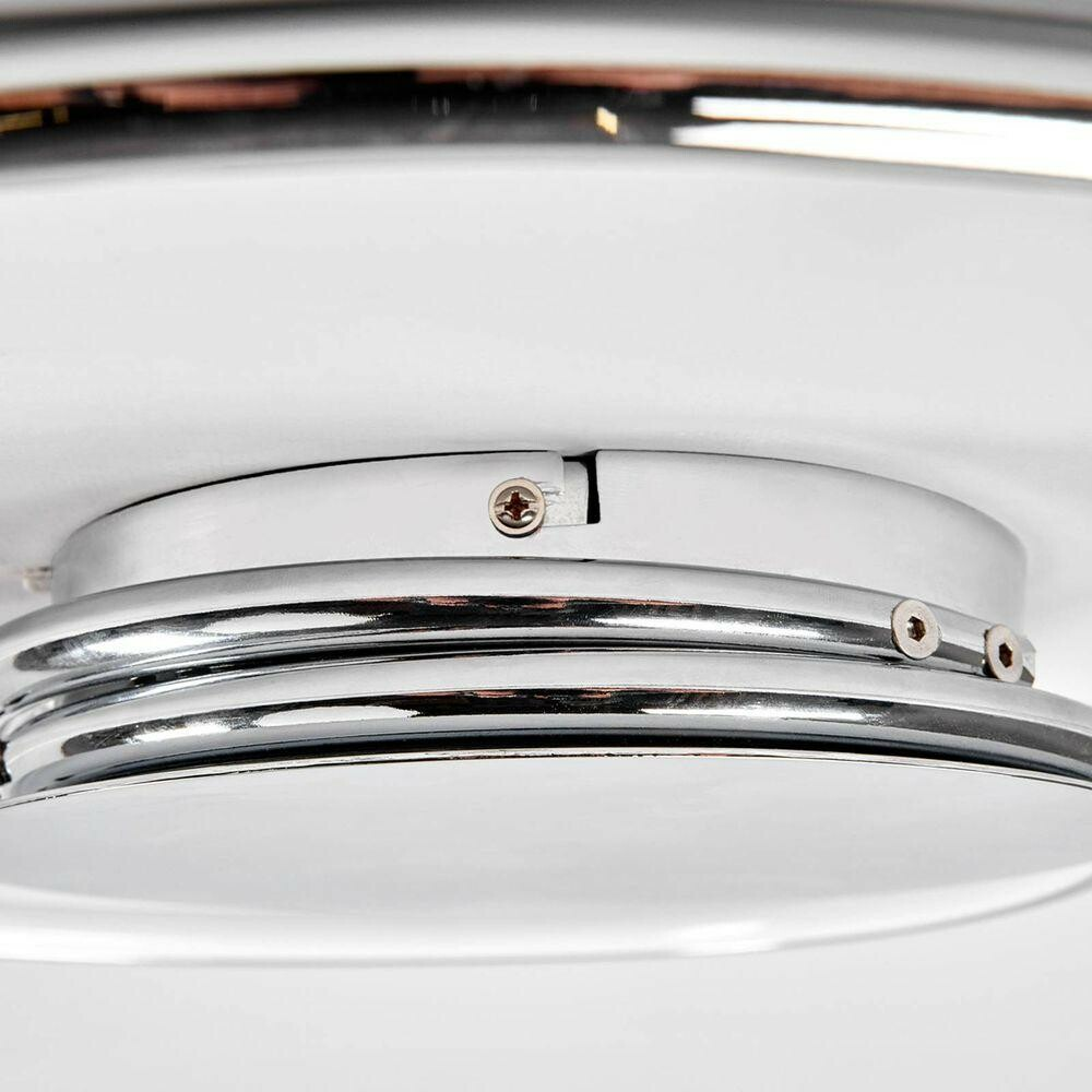 Lindby Led Deckenlampe Joline Hängelampe Küchenlampe Lampe 26 W ø 46cm Weiß Chrom B-Ware - 4251096525397