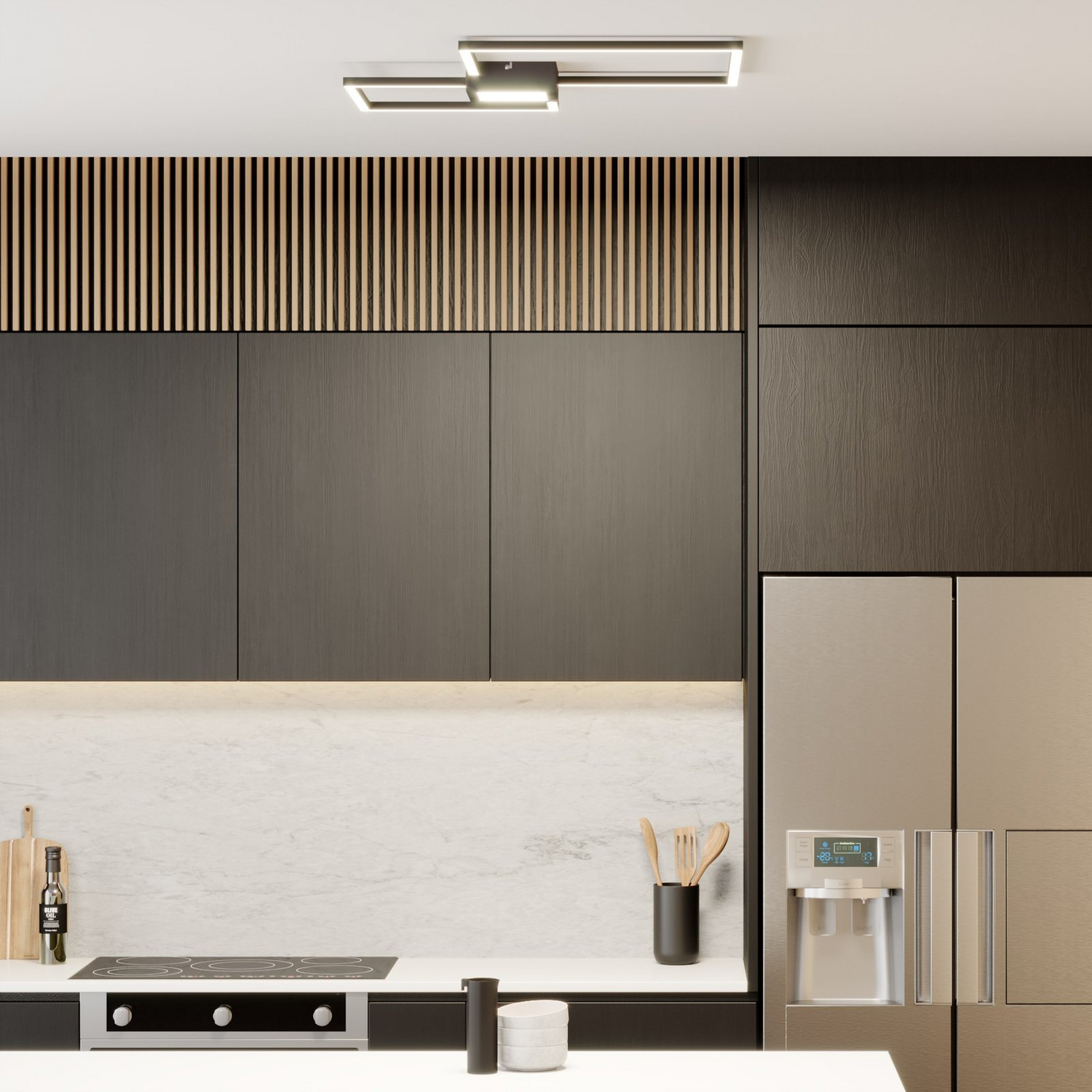 Lindby Duetto Led Deckenlampe Deckenlampe Deko Deckenlicht Led Anthrazit 28 W B-Ware - 4251096573985