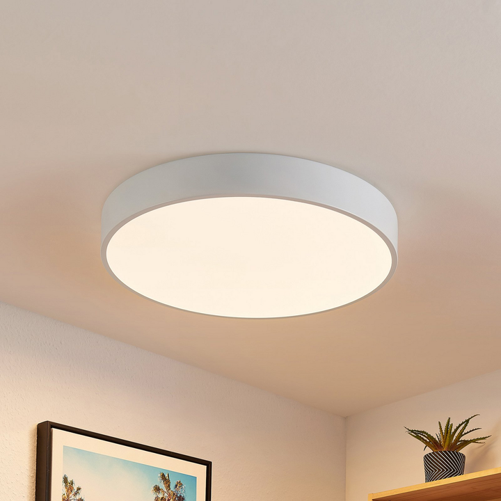 Lindby Simera LED-Deckenlampe Deckenlampe Deckenlicht Lampe Leuchte 50cm weiß