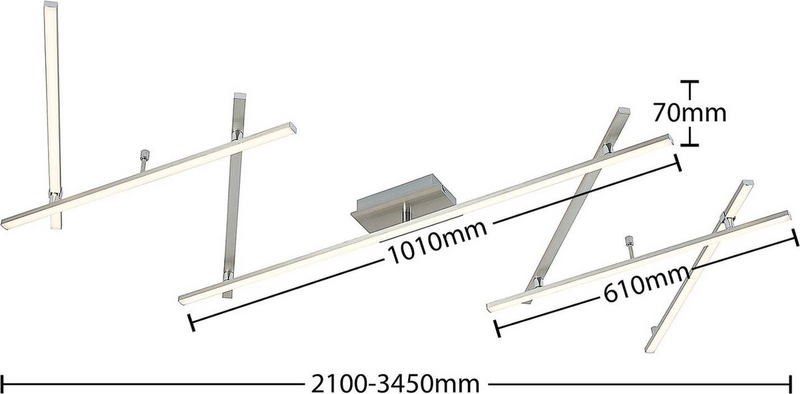 B-Ware Lindby Kerem Led Deckenleuchte Deckenlampe Leuchte Lampe Deckenlicht Licht961