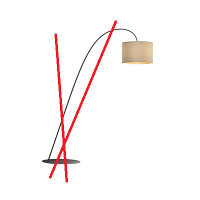Nowodvorski Bogenlampe Alice Steh Stehlampe Wohnzimmerlampe Siehe Text/Foto B-Ware