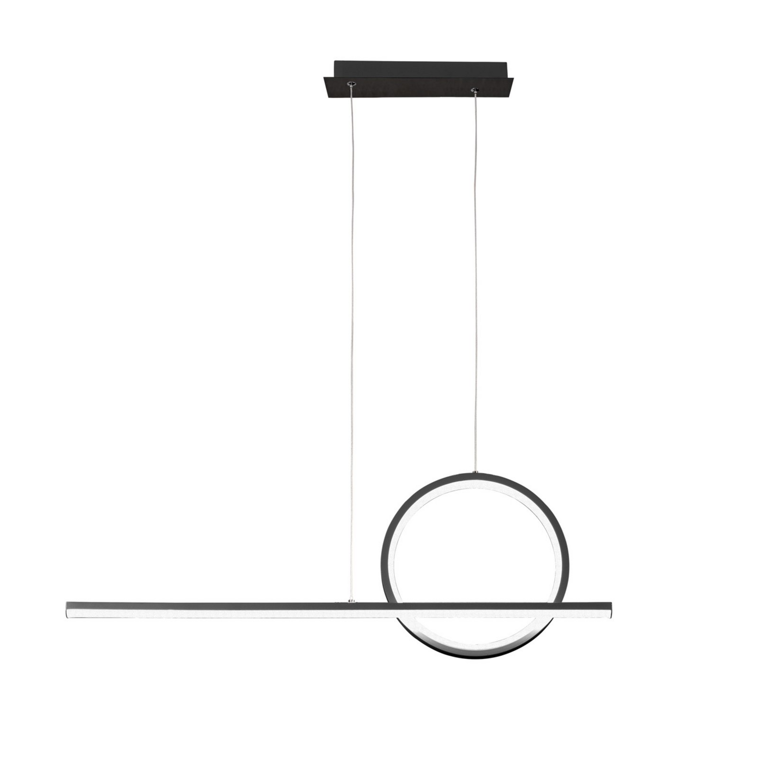 Mantra Iluminación Suspension LED Lampe Kitesurf, deux lumières, noire