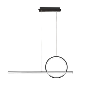 Mantra Iluminación Suspension LED Lampe Kitesurf, deux lumières, noire
