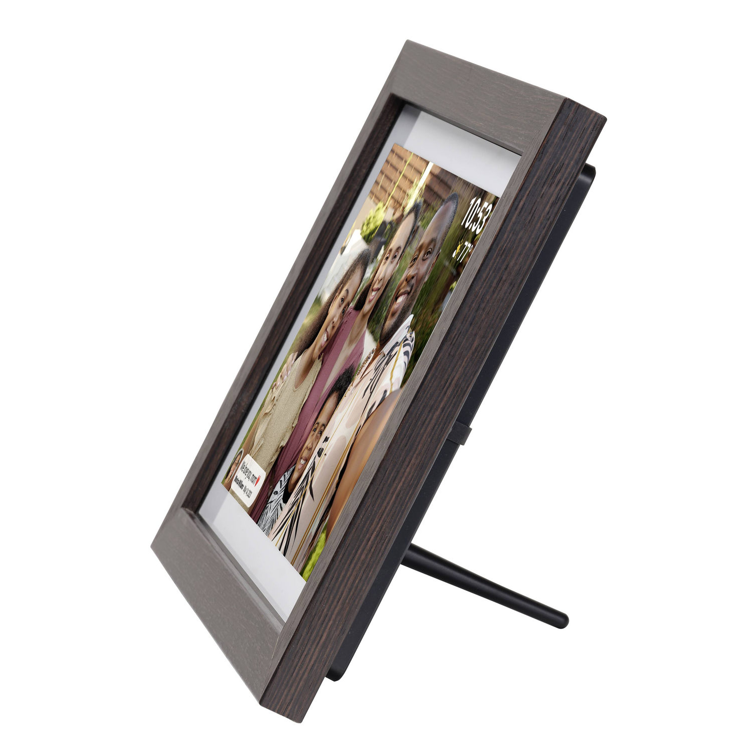 B-Ware Denver Pff 1042 Darkwood Digitaler Wi Fi Bilderrahmen 25.7cm 10.1 Zoll Fotorahmen