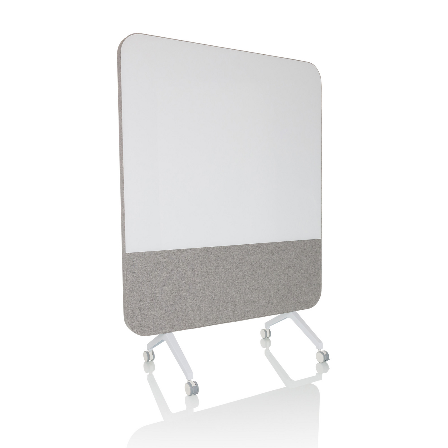 B-Ware Hjh Office Vision Board Akustikwand Whiteboard Grau Textil Trennwand845 - 4064323036012