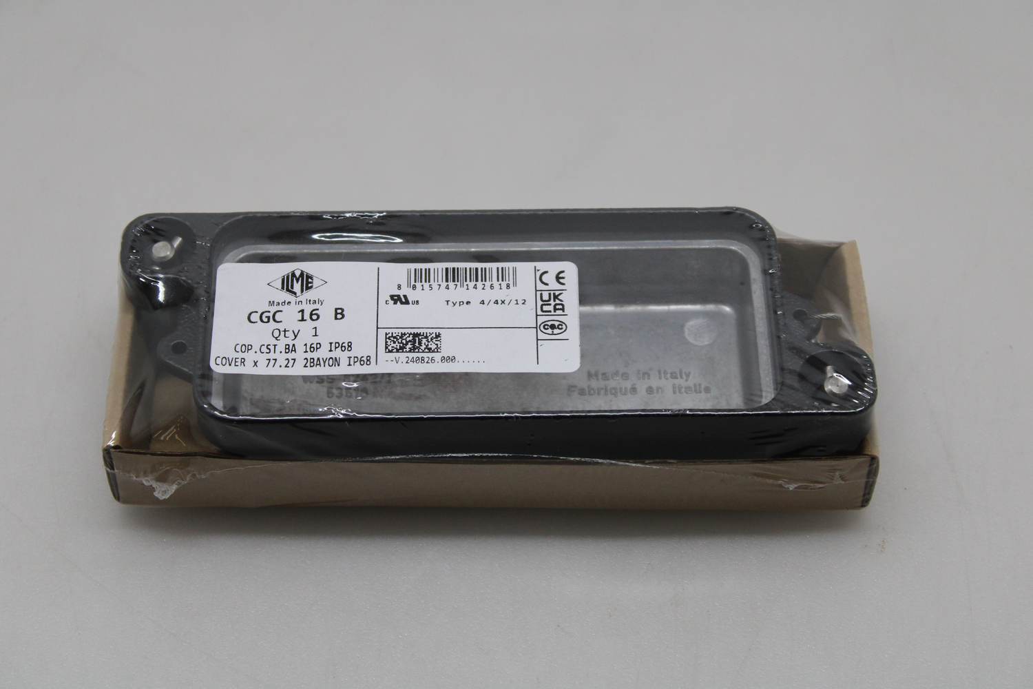 Ilme Schutzdeckel Abdeckung Cgc16 B Gr.77.27 Ip68 Alu Bajonettverschluss 1 Stk B-Ware - 8015747142175