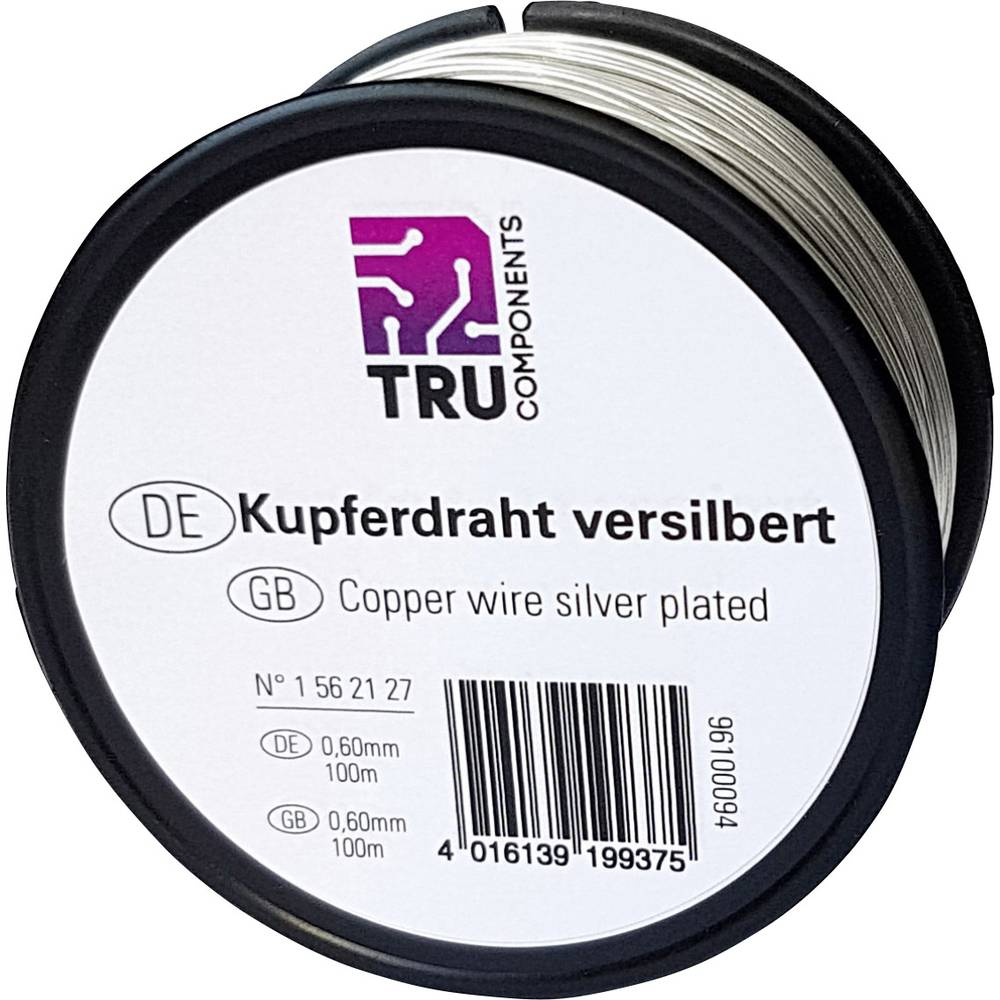 TRU COMPONENTS Kupferdraht Draht Litze ohne Isolierlack