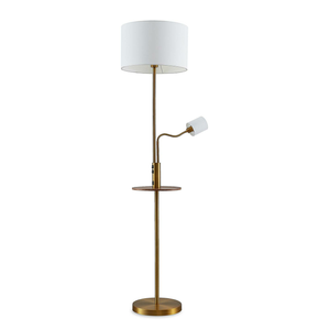 B-Ware Lindby Aovan Stehlampe Stehleuchte Standleuchte Lampe Leuchte  Ablage Usb Bronze