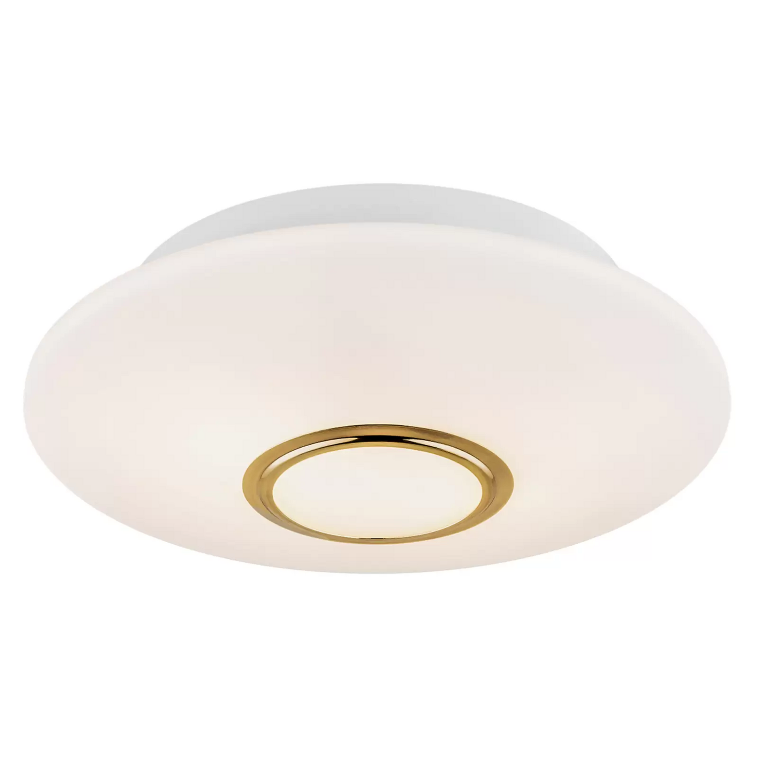 Deckenleuchte Cyril Aus Glas Weiß Messing Deckenlampe Leuchte Flurlicht E27 B-Ware - 5902553224559