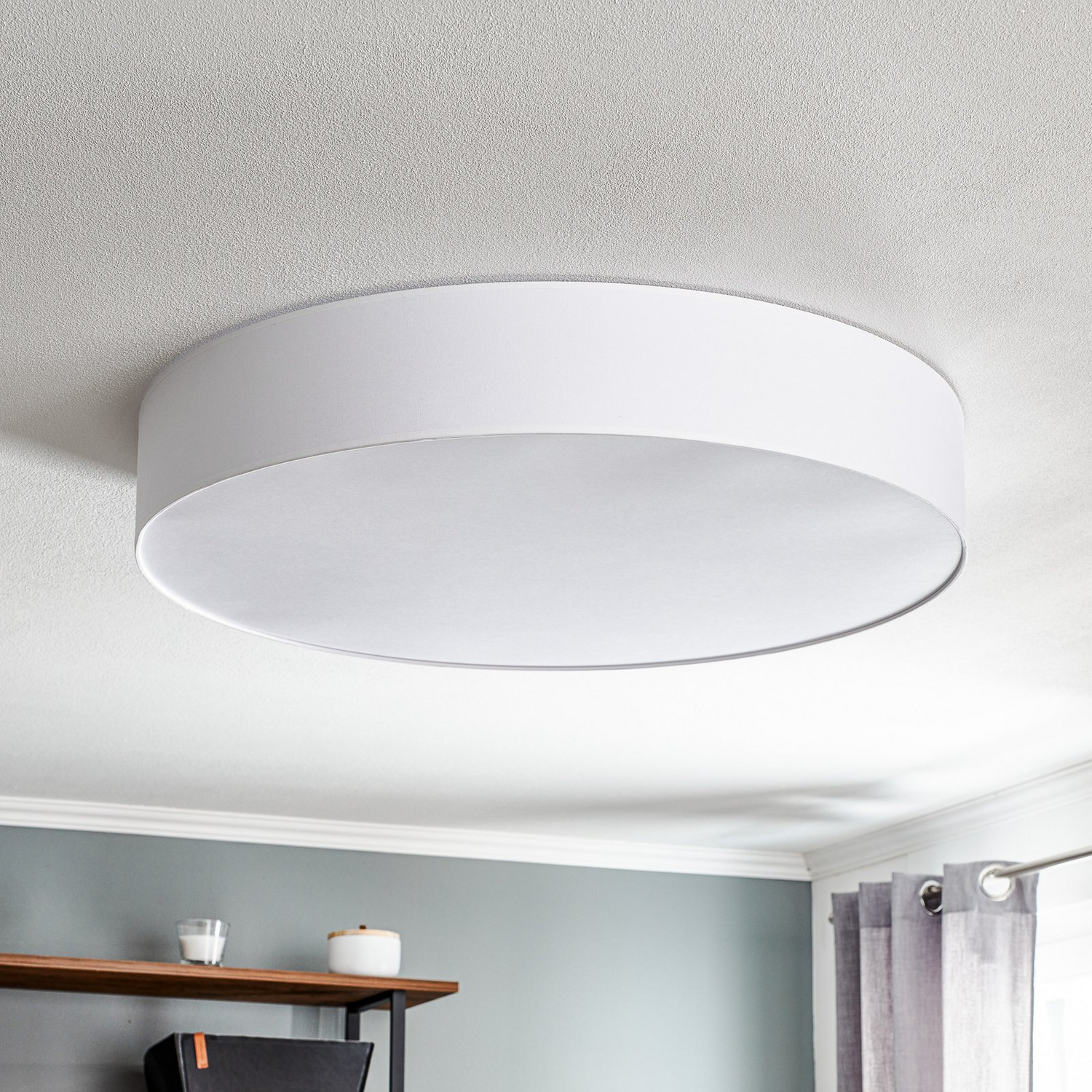 B-Ware Euluna Deckenlampe Deckenlicht Lampe Leuchte Hängeleuchte Rondo Weiß ø 80cm 404