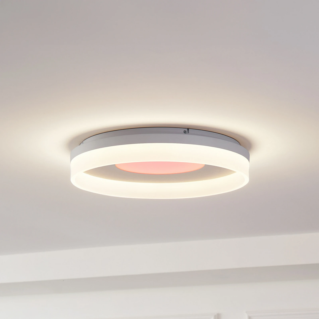 Lucande Smart LED-Deckenleuchte Squillo Deckenlampe Leuchte weiß Tuya RGBW CCT