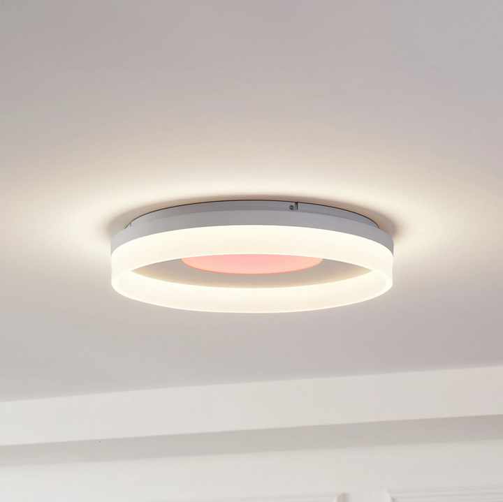 Lucande Smart LED-Deckenleuchte Squillo Deckenlampe Leuchte weiß Tuya RGBW CCT