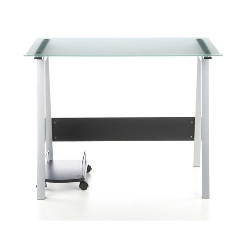 Hjh Office  Computertisch Schreibtisch Glastisch Delphi Satin G Tisch Bürotisch B-Ware - 4260182535523