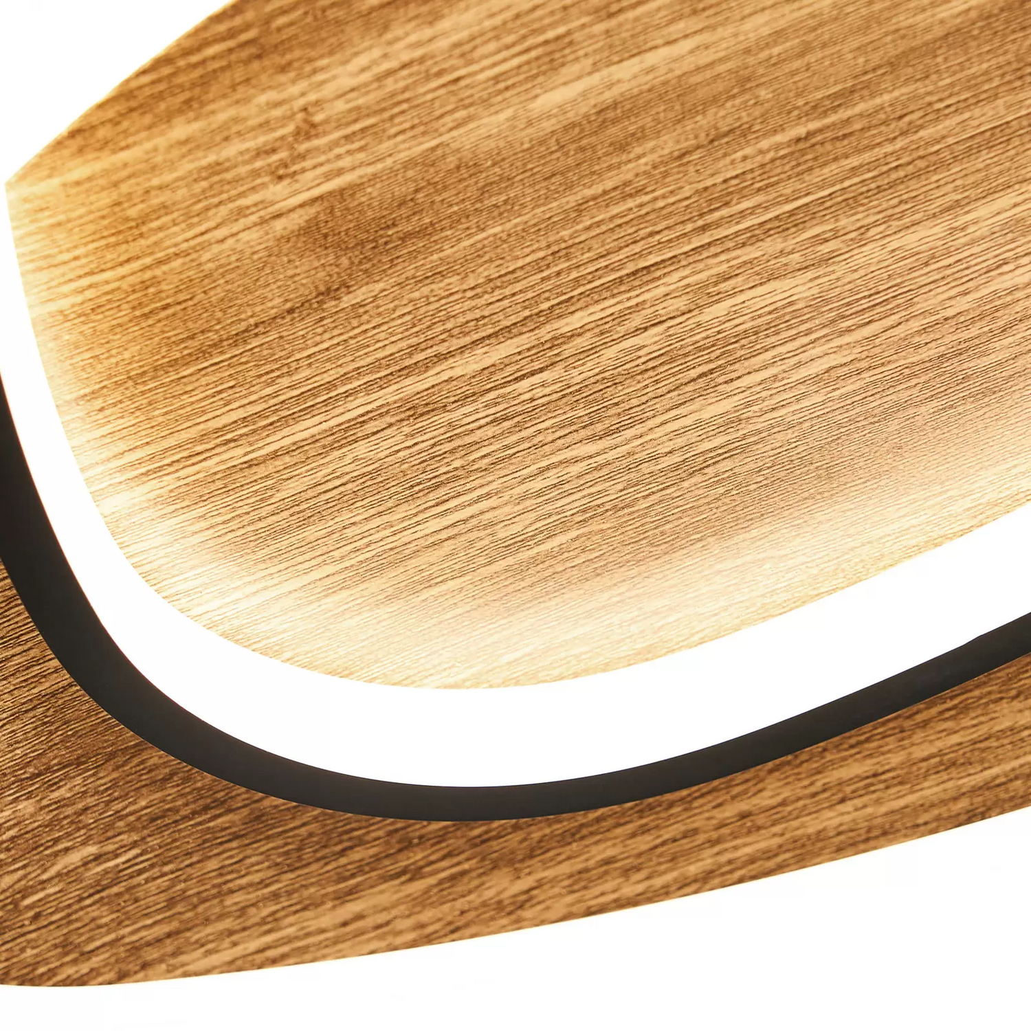 B-Ware Eco Light Led Wandleuchte Ovest Holz Hell Länge 45 Cm Holz Cct Wandlampe Lampe