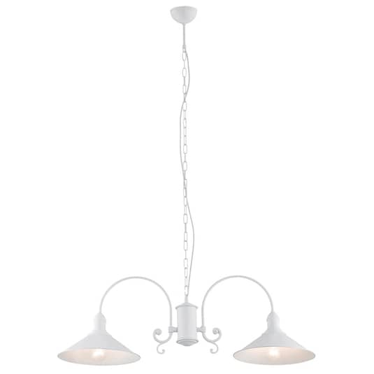 Euluna Hängeleuchte Elmo Deckenlampe Pendelleuchte Deckenlampe E27 2 Flg Weiß B-Ware - 5902553216981