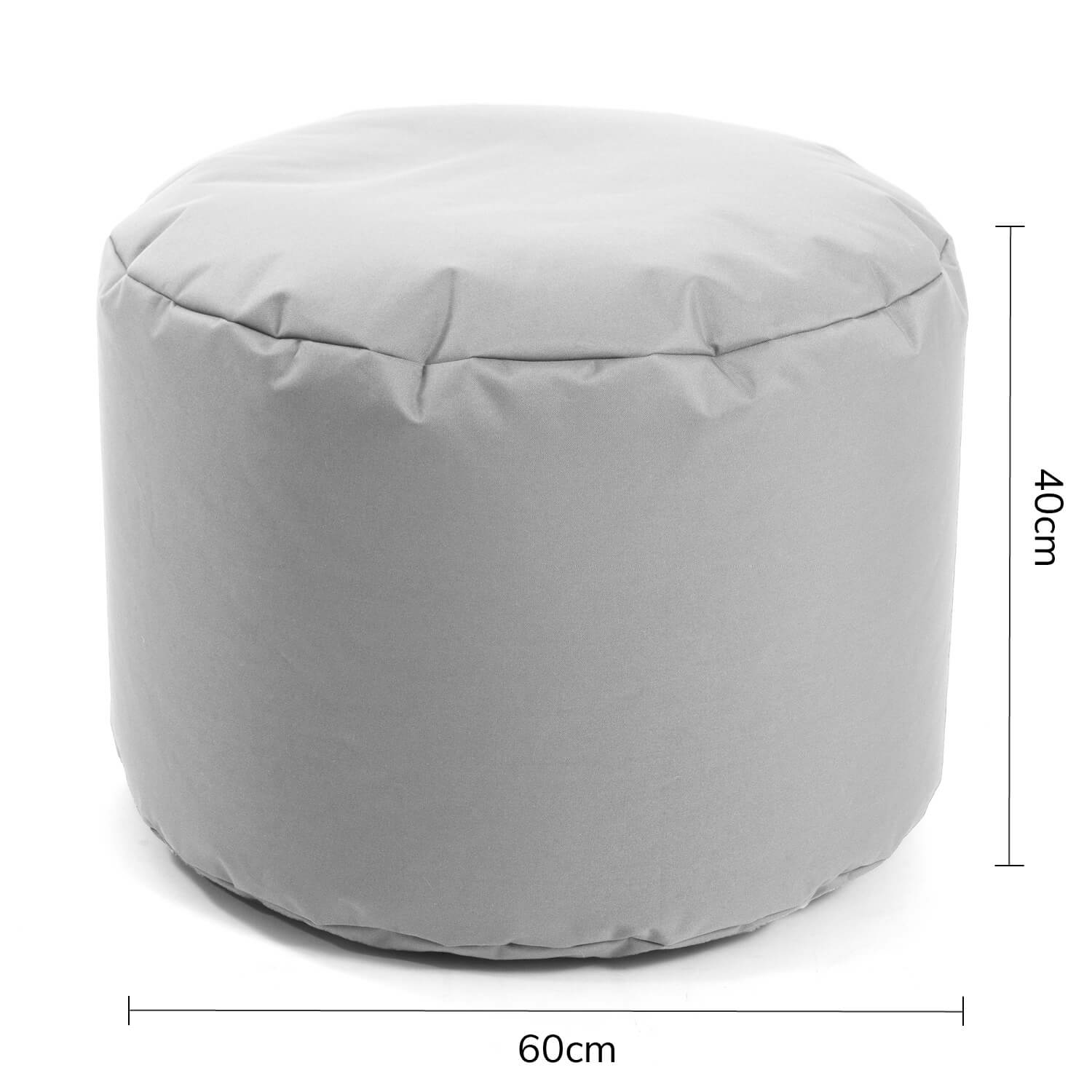 B-Ware Mokebo Outdoor Pouf O. Hocker 60x40cm In Grau Für Balkon & Garten 'Der Ruhepouf'
