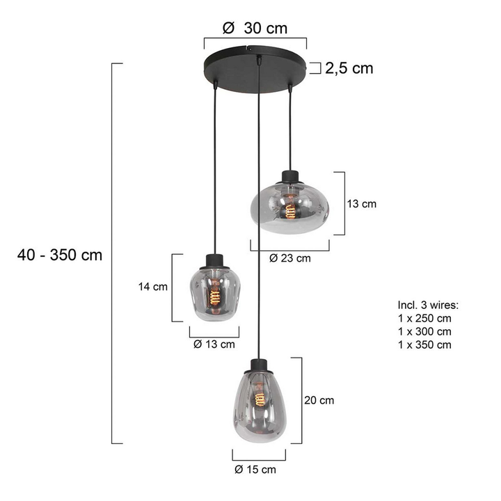 Steinhauer Pendelleuchte Reflexion Hängeleuchte Deckenlampe Leuchte Lampe E27698 B-Ware - 8712746135596