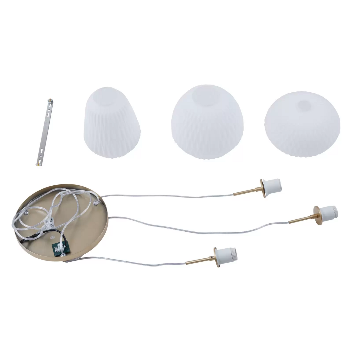 B-Ware Lucande Hängeleuchte Quinara Opal Glas ø 52 Cm Hängelampe Deckenlampe Lampe 713