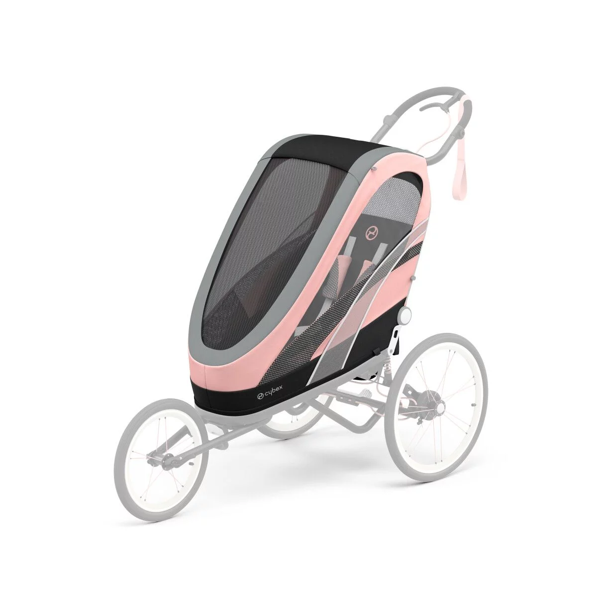 Cybex Zeno Seat Pack Silver Pink Light Pink Sportkinderwagen Sportaufsatz B-Ware