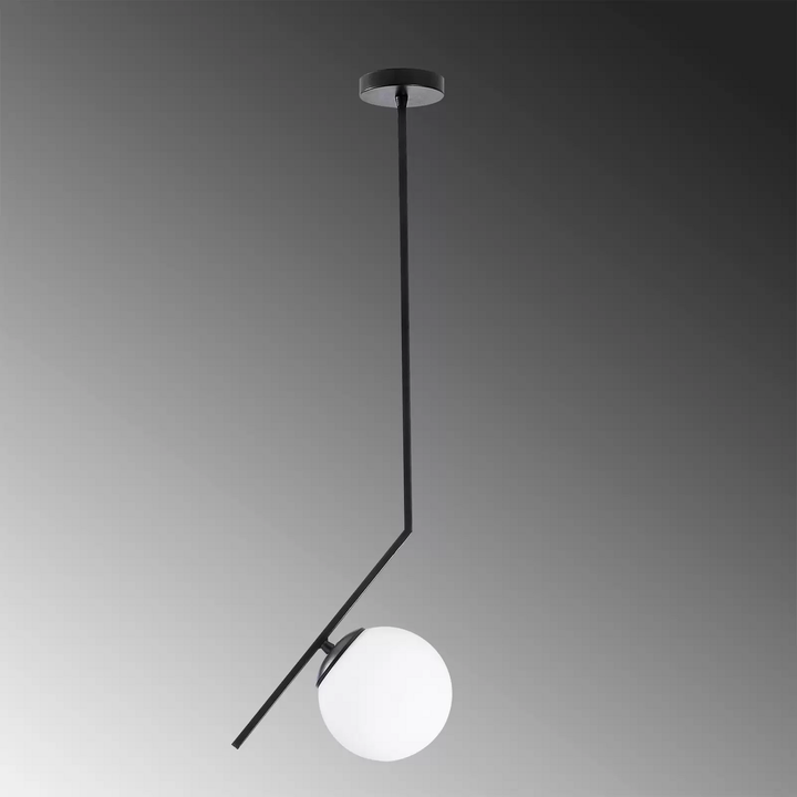 Hängelampe Dolunay 143-AV schwarz ein Glasschirm E27 Deckenlampe Lampe Leuchte