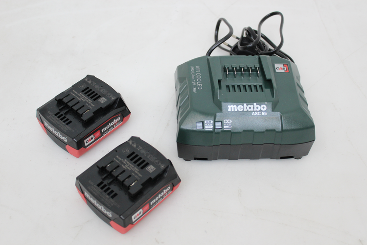 Metabo Werkzeug Akku Set Akkupack Netzteil Netzgerät Ladegerät 12 V 4 Ah Li Hd B-Ware