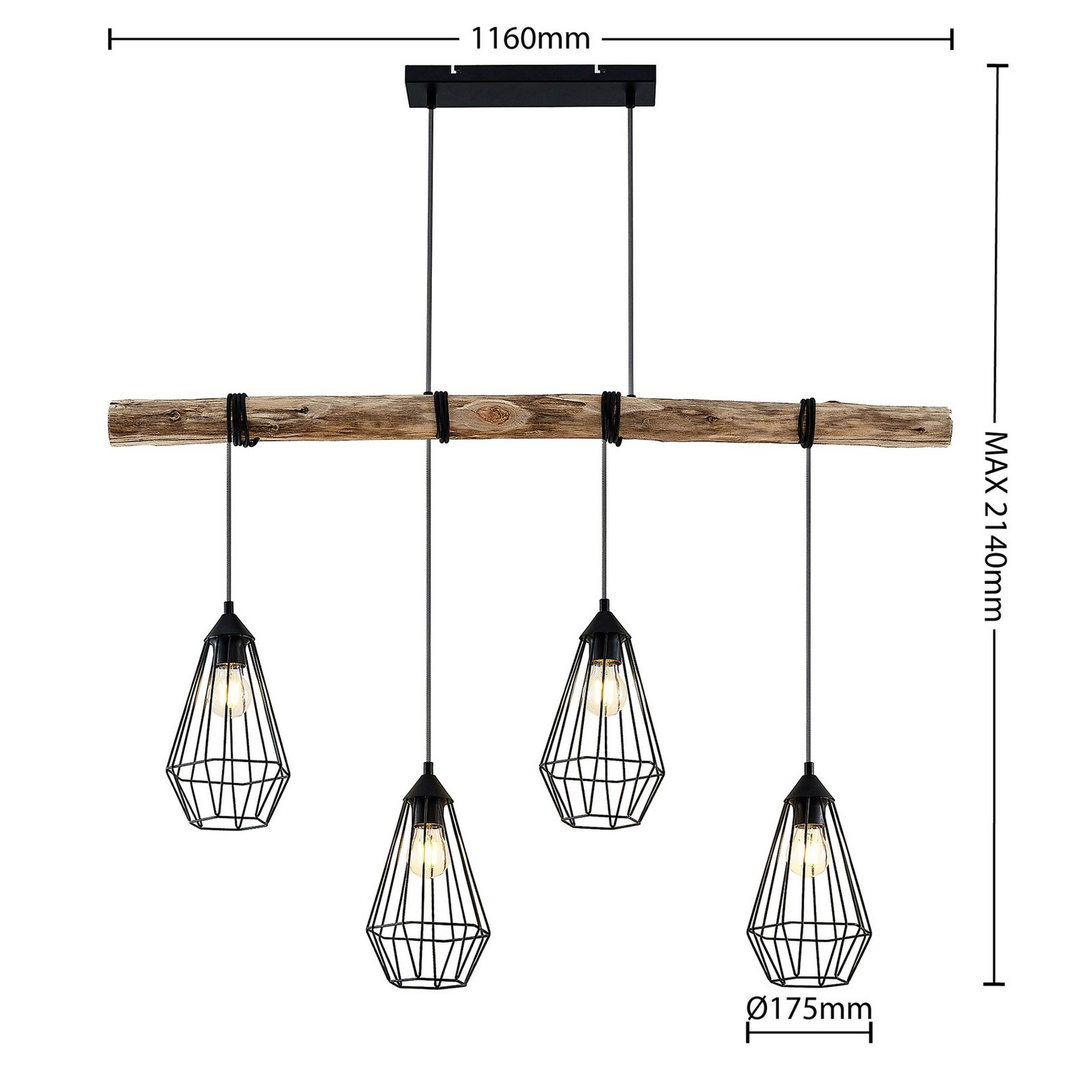 Lindby Eldarion Hangeleuchte Pendelleuchte Deckenlampe Lampe Leuchte 4 Flmg E27 3