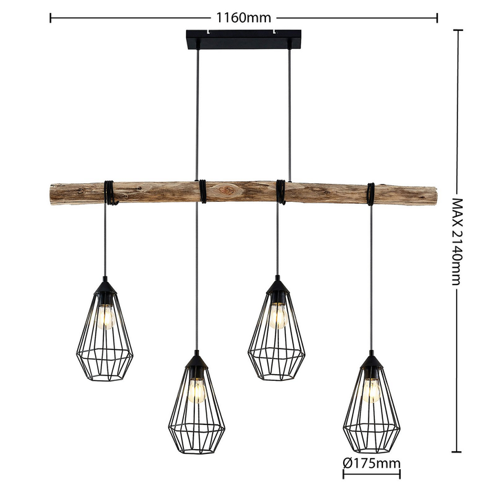 Lindby Eldarion Hangeleuchte Pendelleuchte Deckenlampe Lampe Leuchte 4 Flmg E27 3