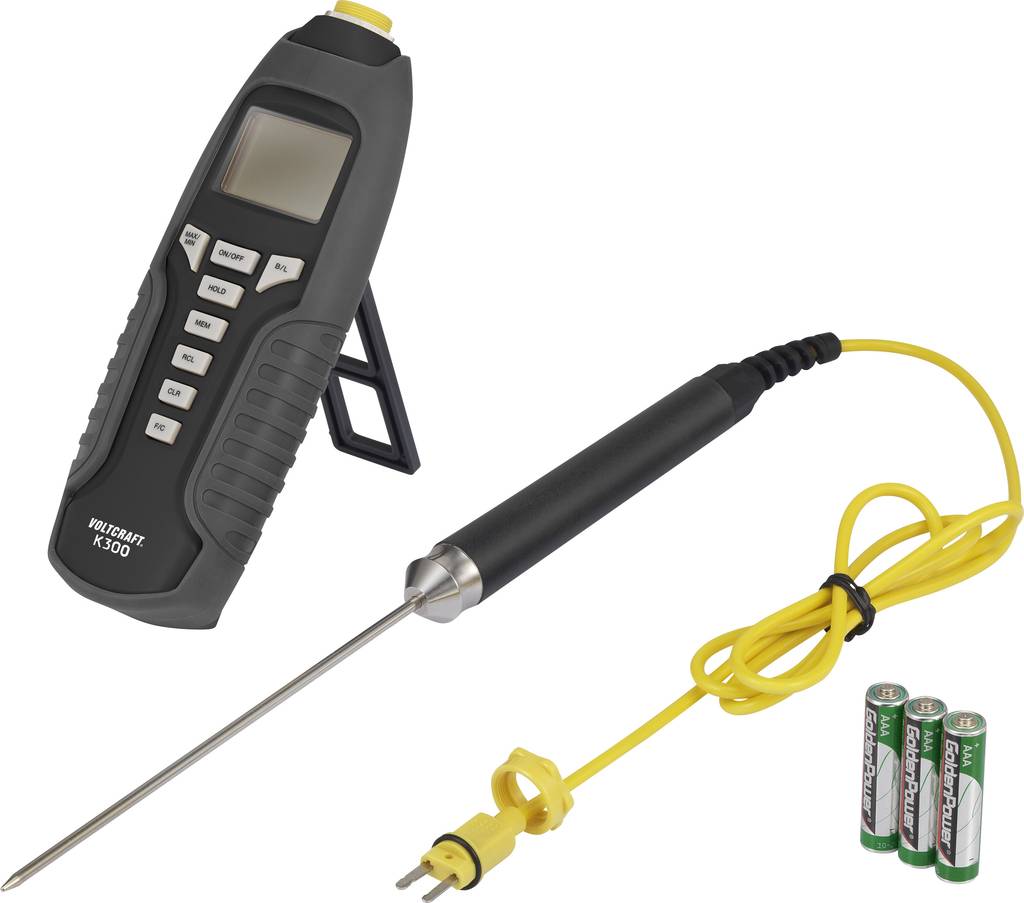 Voltcraft K300 Temperatur-Messgerät -200 bis 1370 °C Fühler-Typ K Messgerät Mess - 4053199522187